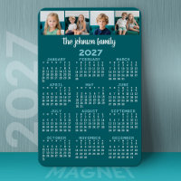 Calendrier complet 2027 avec 4 photos