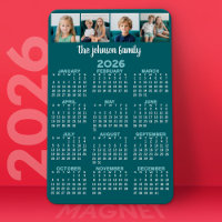 Calendrier complet avec 4 photos