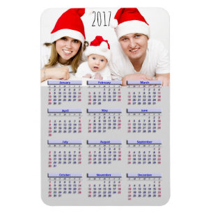 Magnet Flexible Calendrier d'aimant de réfrigérateur de PIC 2017