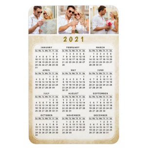 Magnet Flexible Calendrier de la réfrigération magnétique personna