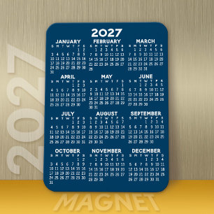 Magnet Flexible Calendrier de l'année complète 2023 - Minimal de b
