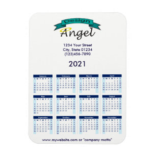 Magnet Flexible Calendrier Marine 2021 de votre logo