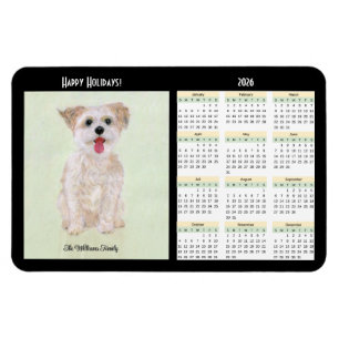 Magnet Flexible Calendrier Morkie Flexible 2026