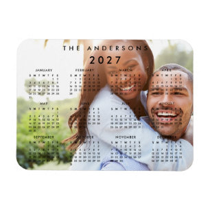 Magnet Flexible Calendrier personnalisé de famille avec photo 2023