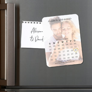 Magnet Flexible Calendrier personnalisé pour annoncer la date de v