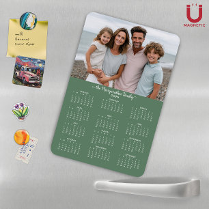 Magnet Flexible Calendrier photo de vacances 2026 Green Personnali