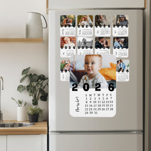Magnet Flexible Calendrier Photo Minimaliste Moderne Novembre 2026