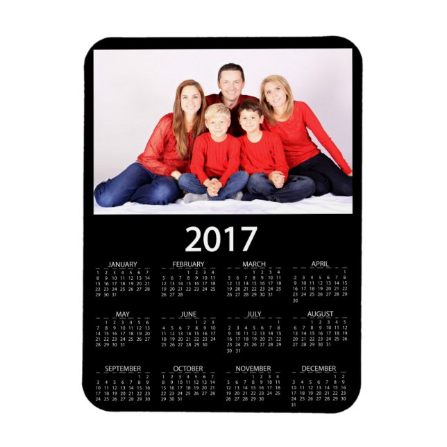 Magnet Flexible Calendrier photo moderne 2018 (Vertical)