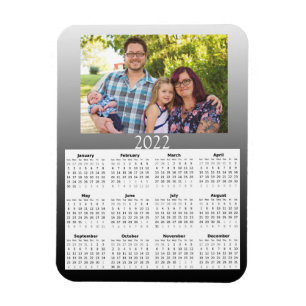 Magnet Flexible Calendrier photo personnalisé 2022 Mini aimant