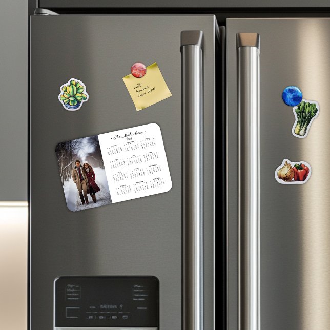 Magnet Flexible Calendrier photo simple 2025 (Créateur téléchargé)