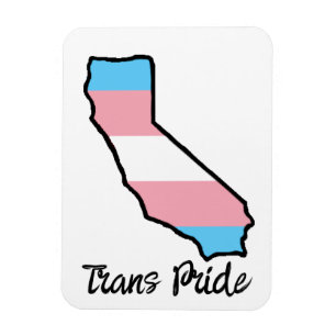 Magnet Flexible California Trans Pride