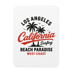 Magnet Flexible Californie Surf Los Angeles Beach Paradise West