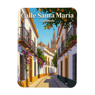 Magnet Flexible Calle Santa María, Séville Espagne