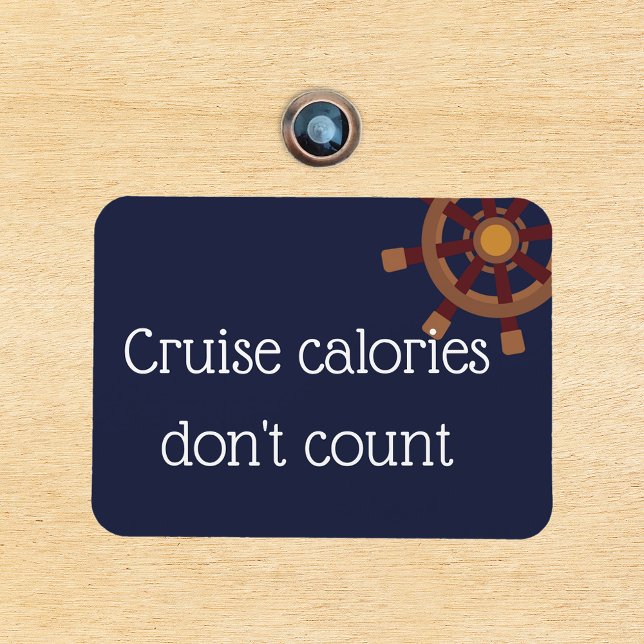 Magnet Flexible Calories de croisière Stateroom Funny Cruise Porte (Créateur téléchargé)