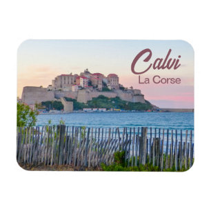 Magnet Flexible Calvi en Corse au Sunset Souvenir