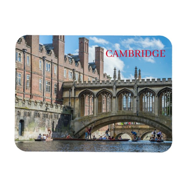 Magnet Flexible Cambridge Bridge of Sighs vue frigo aimant (Horizontal)