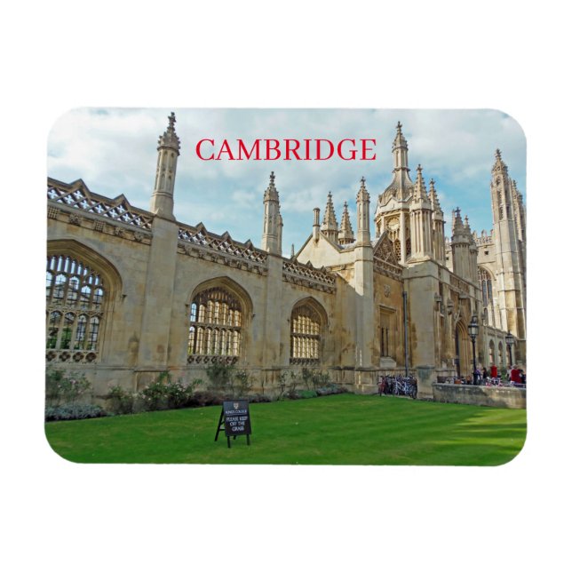 Magnet Flexible Cambridge King's College vue aimant frigo (Horizontal)