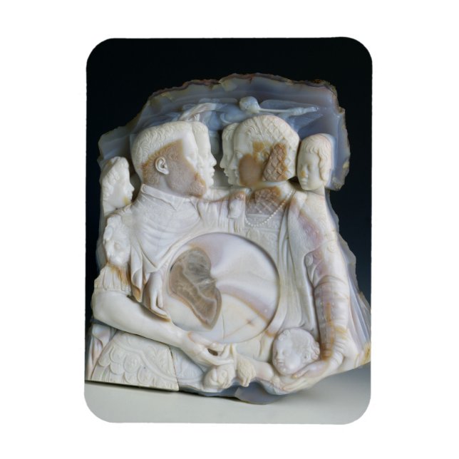Magnet Flexible Cameo depicting Cosimo de Medici (1519-74) and his (Vertical)
