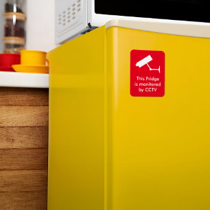 Magnet Flexible Caméra Arrière - plan rouge Surveillance CCTV Frid