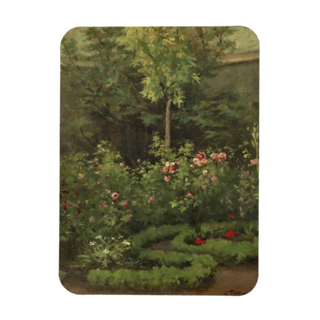 Magnet Flexible Camille Pissarro | Un jardin Rose (Vertical)