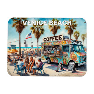 Magnet Flexible Camion de café Venice Beach