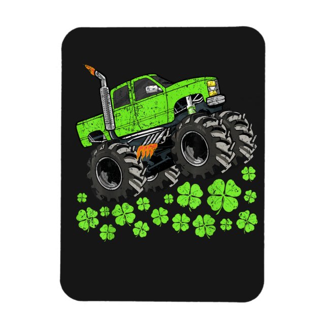 Magnet Flexible Camion Monstre Chanceux de la Saint-Patrick pour T (Vertical)
