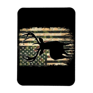 Magnet Flexible Camo US Drapeau Chasse aux Cerfs Chasse au Camofla