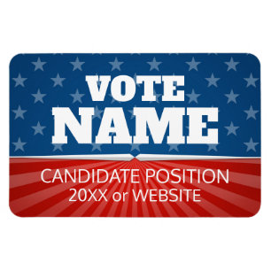 Magnet Flexible Campagne classique - stars emblématiques rayées 