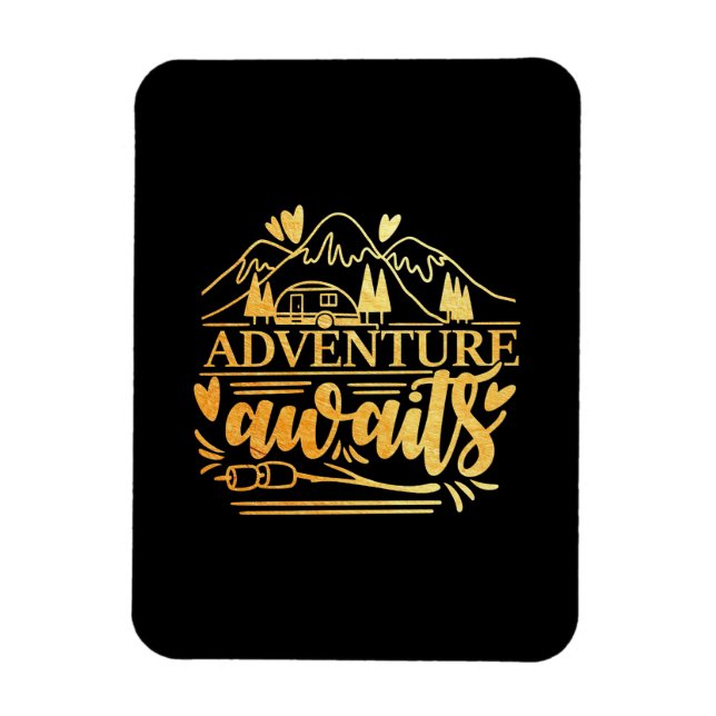 Magnet Flexible Camper Cadeau Aventure Is Await (Vertical)