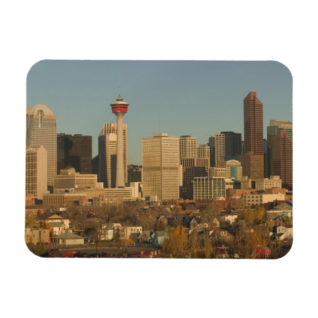 Magnet Flexible Canada, Alberta, Calgary : Skyline de la ville dep (Horizontal)
