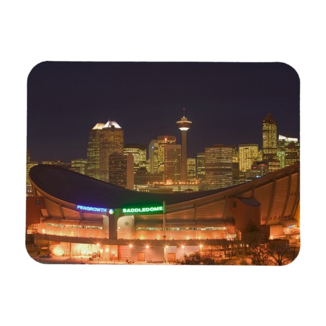 Magnet Flexible Canada, Alberta, Calgary : Skyline de la ville dep (Horizontal)