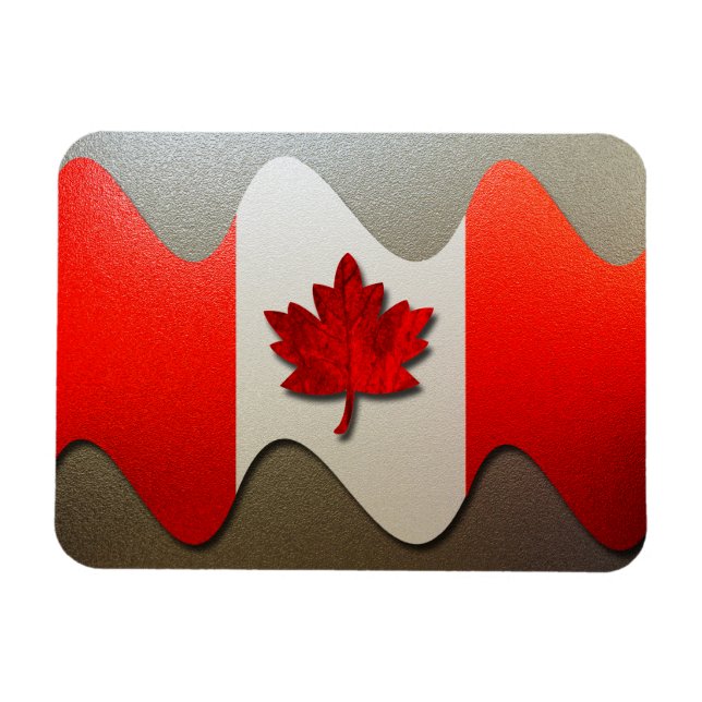 Magnet Flexible Canada Flag-Chrome par Shirley Taylor (Horizontal)