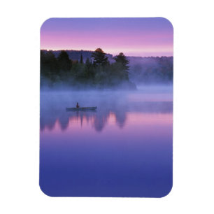 Magnet Flexible Canada, Ontario, Parc Algonguin, Canotier sur