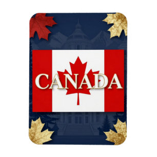 Magnet Flexible 🍁 CANADA Patrimoine National Luxe Voyage Identifi