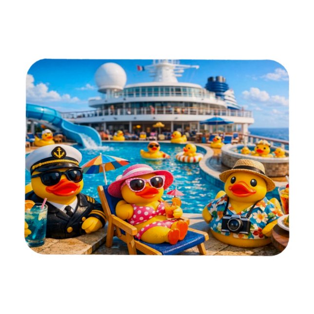 Magnet Flexible Canard en caoutchouc de croisière - vous avez trou (Horizontal)