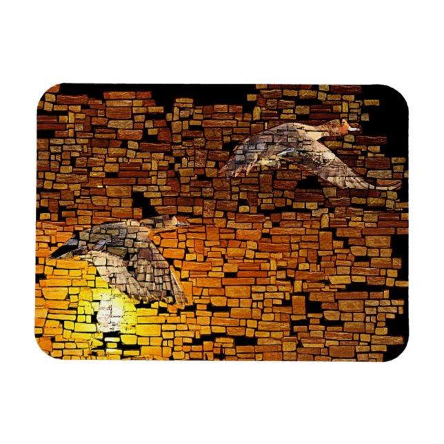 Magnet Flexible Canards Sunset Wilderness Sur Arrière - plan De Pi (Horizontal)