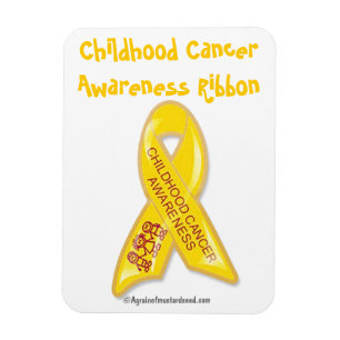 Magnet Flexible Cancer de l'enfance Ruban jaune