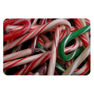 Magnet Flexible Canneberges de Noël Blanc Vert et Rouge
