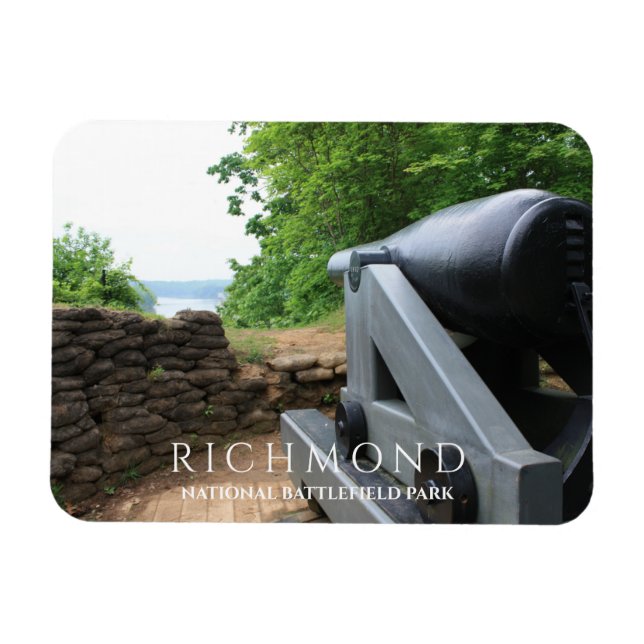 Magnet Flexible Cannon Surplombant James River Drewry's Bluff (Horizontal)
