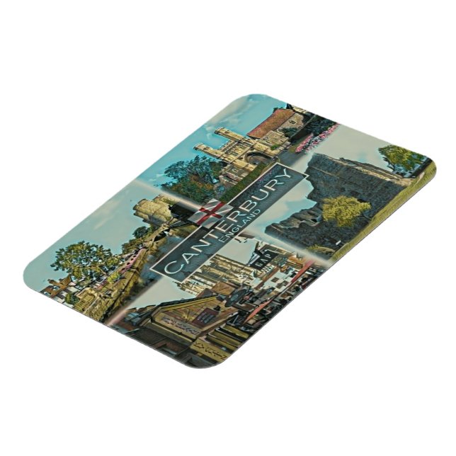 Magnet Flexible Canterbury - Angleterre - Europe - (Côté Gauche)