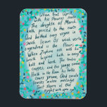 Magnet Flexible Canterbury Tales Springtime Middle English Citatio<br><div class="desc">Envoyez ceci à un ami ou utilisez-le chez vous ! Consultez ma boutique pour trouver d'autres articles correspondants comme des cartes postales,  des boutons,  des tasses,  des autocollants et plus encore. Contactez-nous si vous voulez quelque chose de personnalisé !</div>