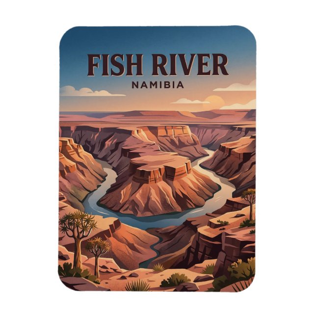 Magnet Flexible Canyon de la rivière Fish, Ai-Ais, ǁKaras (Vertical)