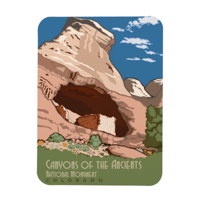 Magnet Flexible Canyon des Anciens (Vertical)