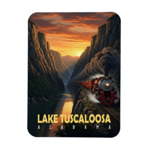 Magnet Flexible Canyon du coucher de soleil – Lac Tuscaloosa, Alab