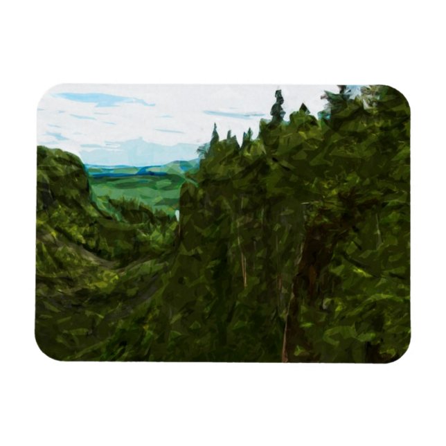 Magnet Flexible Canyon Ouimet Canada Impressionnisme Abstrait (Horizontal)