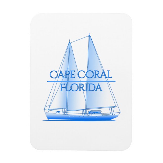 Magnet Flexible Cap Coral Côtier Nautique Voile (Vertical)