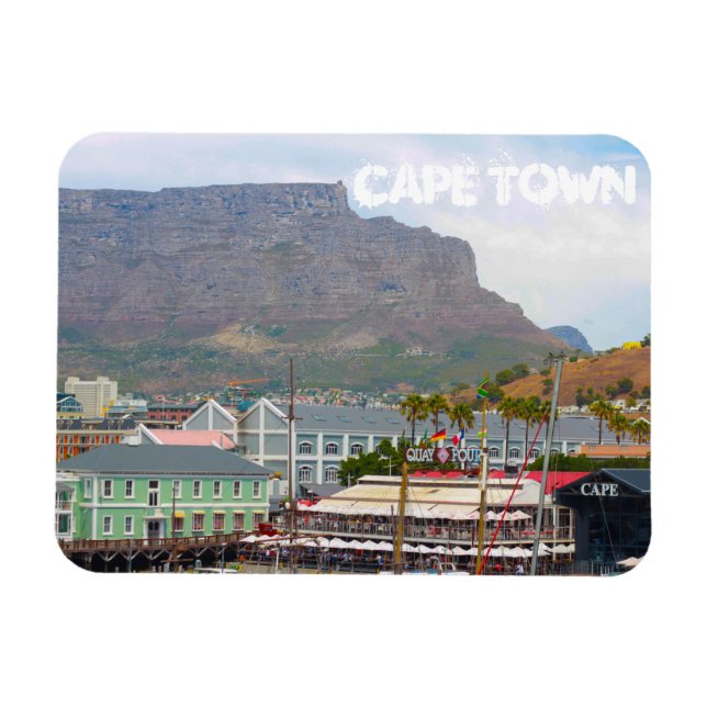 Magnet Flexible Cap Table Mountain Waterfront Cityscape (Horizontal)