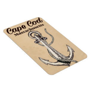 Magnet Flexible Cape Cod Massachusetts Affiche de voyage vintage