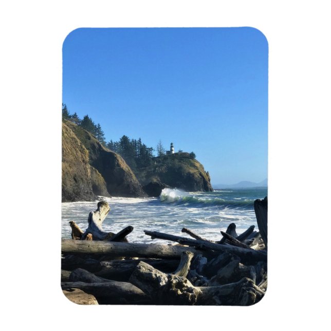 Magnet Flexible Cape Disappointment Lighthouse, Washington (Vertical)