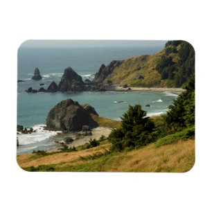 Magnet Flexible Cape Ferrelo, Vue, Océan, Stacks de mer, Anse